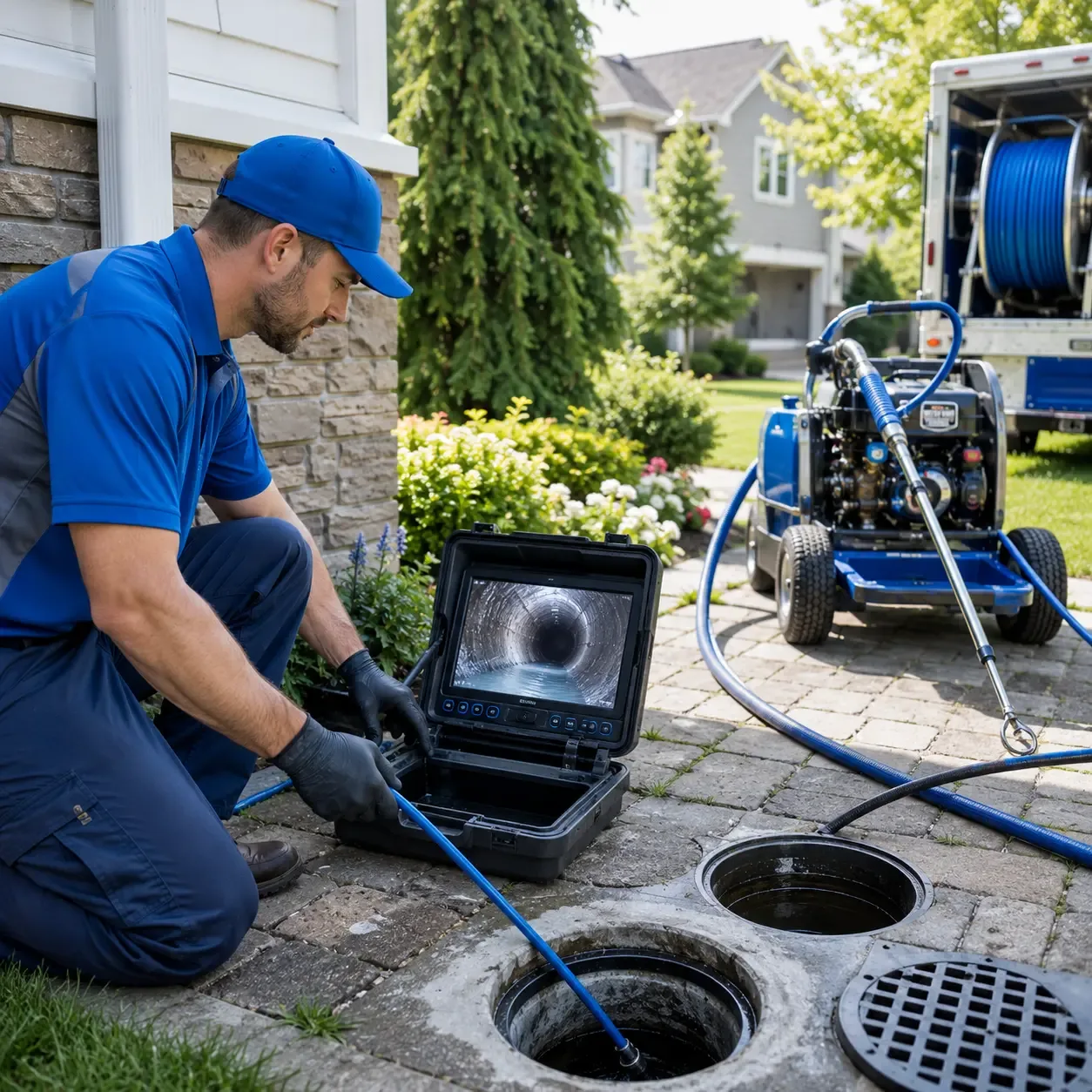 Outdoor drain cleaning professionals serving Elgin, IL