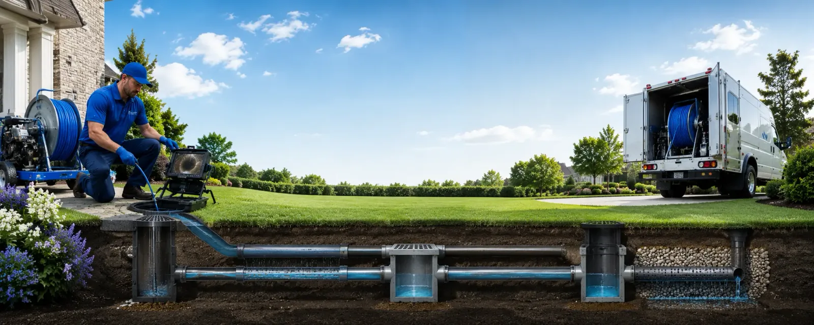 Outdoor drain cleaning information for Elgin, IL